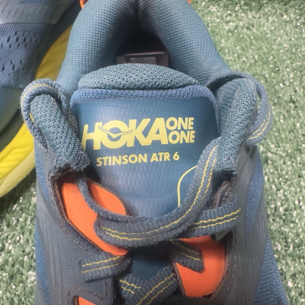 Hoka One Stinson ATR 6 Shoes Mens 11.5 Teal Trail Running Hiking Sneakers - Picture 4 of 10